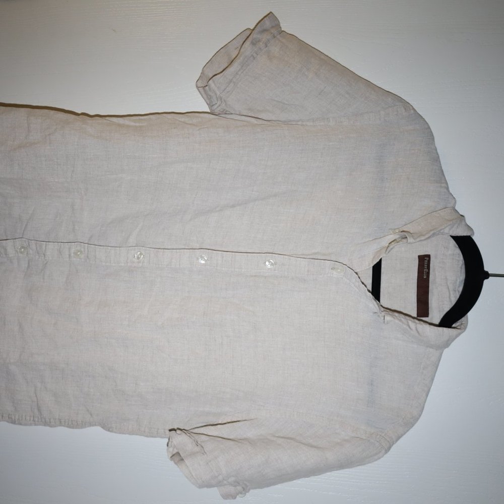 Perry Ellis Linen Short Sleeve Shirt